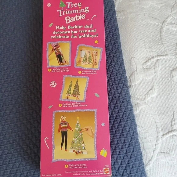 Tree trimming Barbie unopened box - Picture 3 of 3